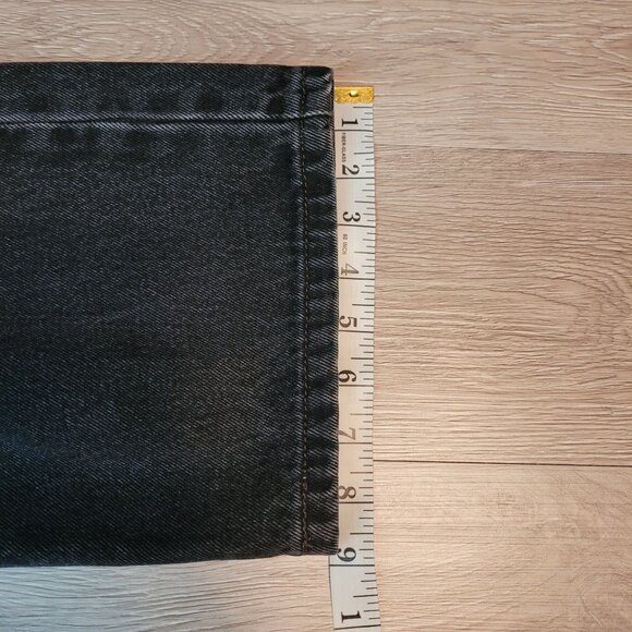 Vintage Levi's Jeans Mens 38x30 Black 505 Regular Fit Y2K Cotton Denim Western - Picture 12 of 12